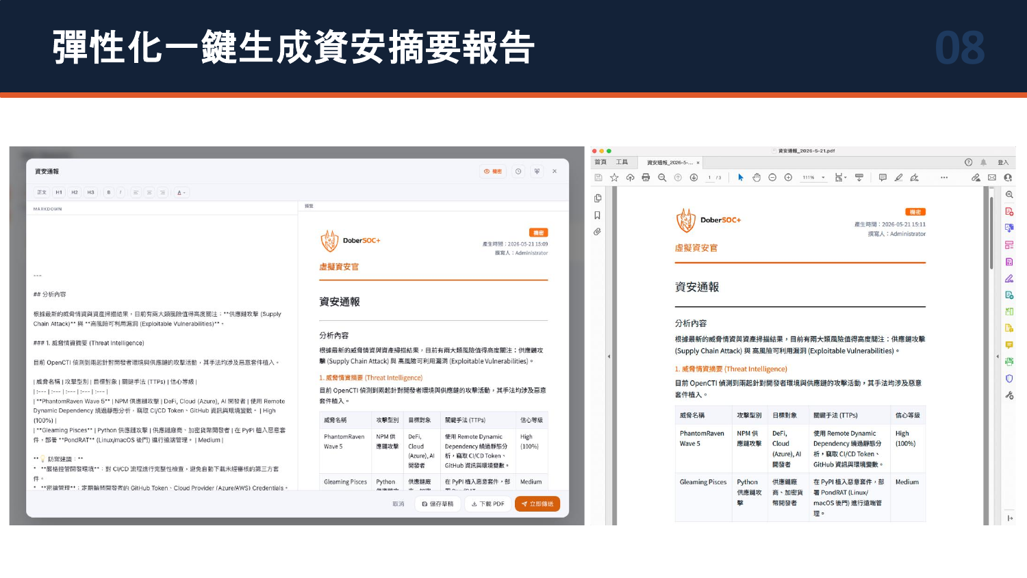 Report generation